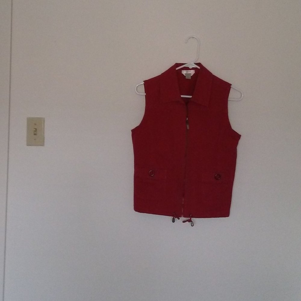 Christopher & Banks Zipper Vest 